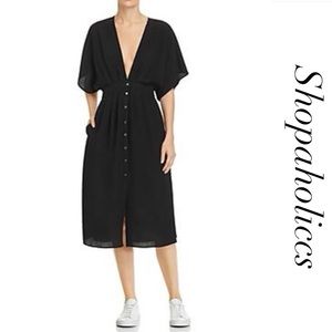 Lost+Wander Poppy Black Midi Dress